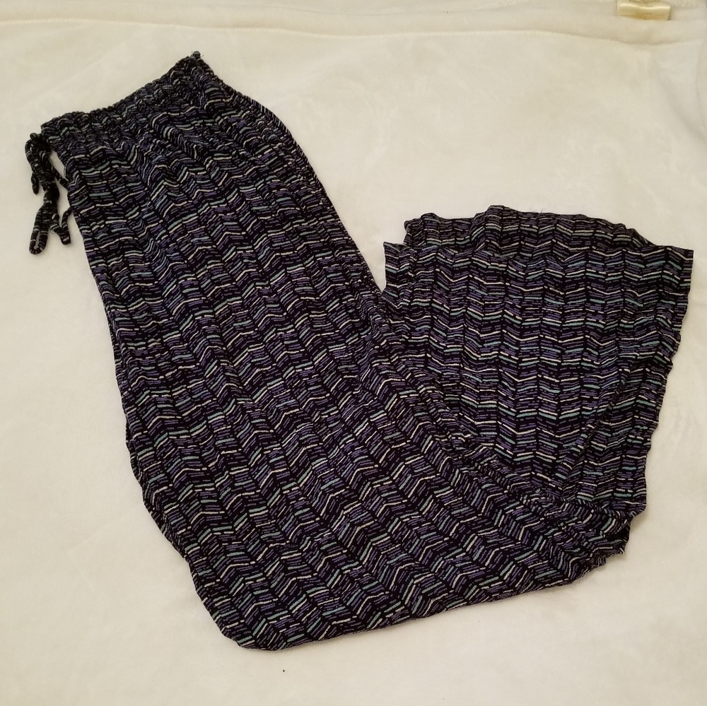 Blue, Mint and White Beach Pants